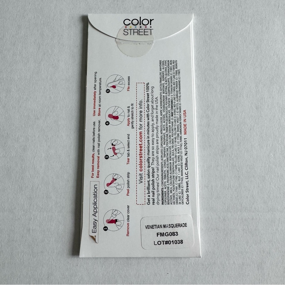 *Retired, HTF* Color Street: Venetian Masquerade | Fuchsia Pink Silver Glitter - Picture 4 of 9